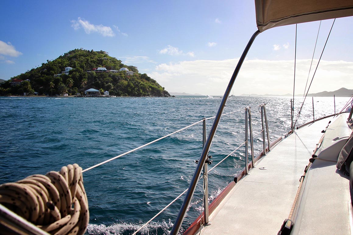 motoring through thatch island cut