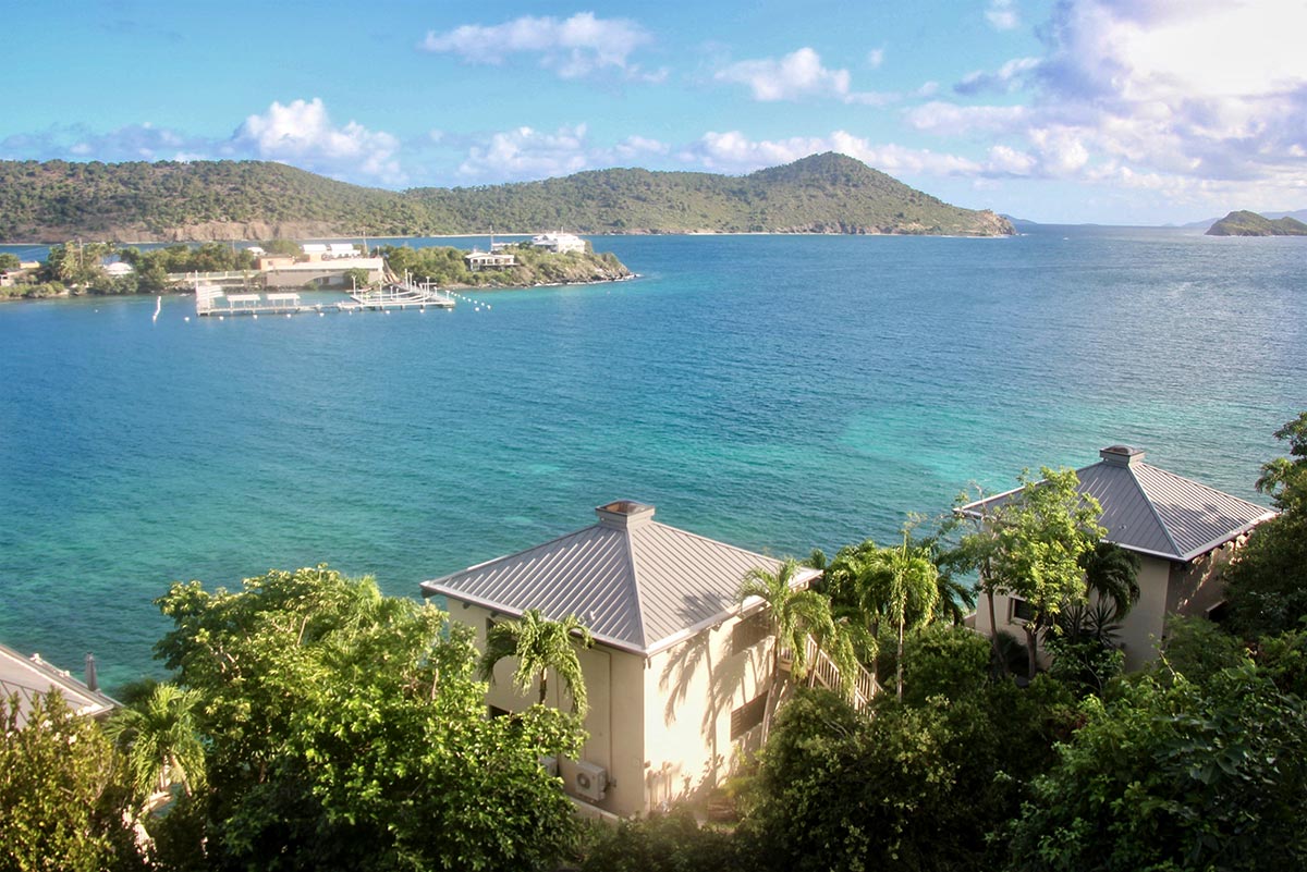 view over water bay on our BVI Bareboat Sailing Adventure